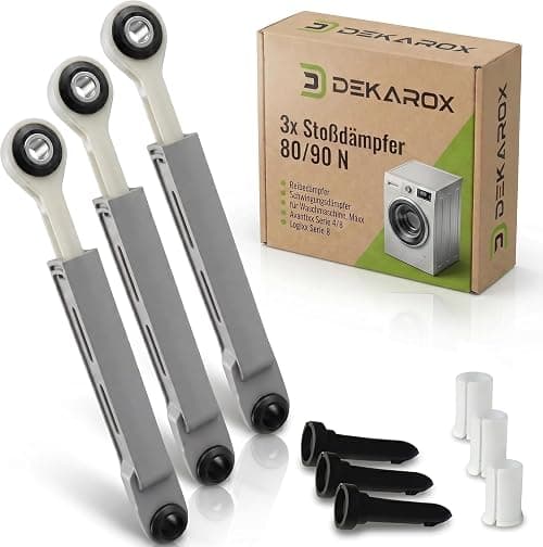 3 x Shock Absorbers 80/90 N for Bosch Siemens 00673541/673541 / 11039636 - Friction Damper Vibration Damper for Washing Machine, Maxx Avantixx Series 4/6 Logixx Series 8 على Amazon.ae - متتبع الأسعار