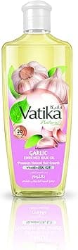 Vatika Naturals Garlic Enriched Hair Oil | Goodness Of Vitamins A, E, & F | Promotes Regrowth, Healthier Scalp & Strength - 200 ml on Amazon.ae - Price Tracker