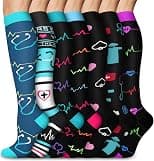 4 Pairs Copper Compression Socks for Women & Men Circulation 15-20 mmHg - Best Support for Nurses, Running - متتبع أسعار Amazon.sa
