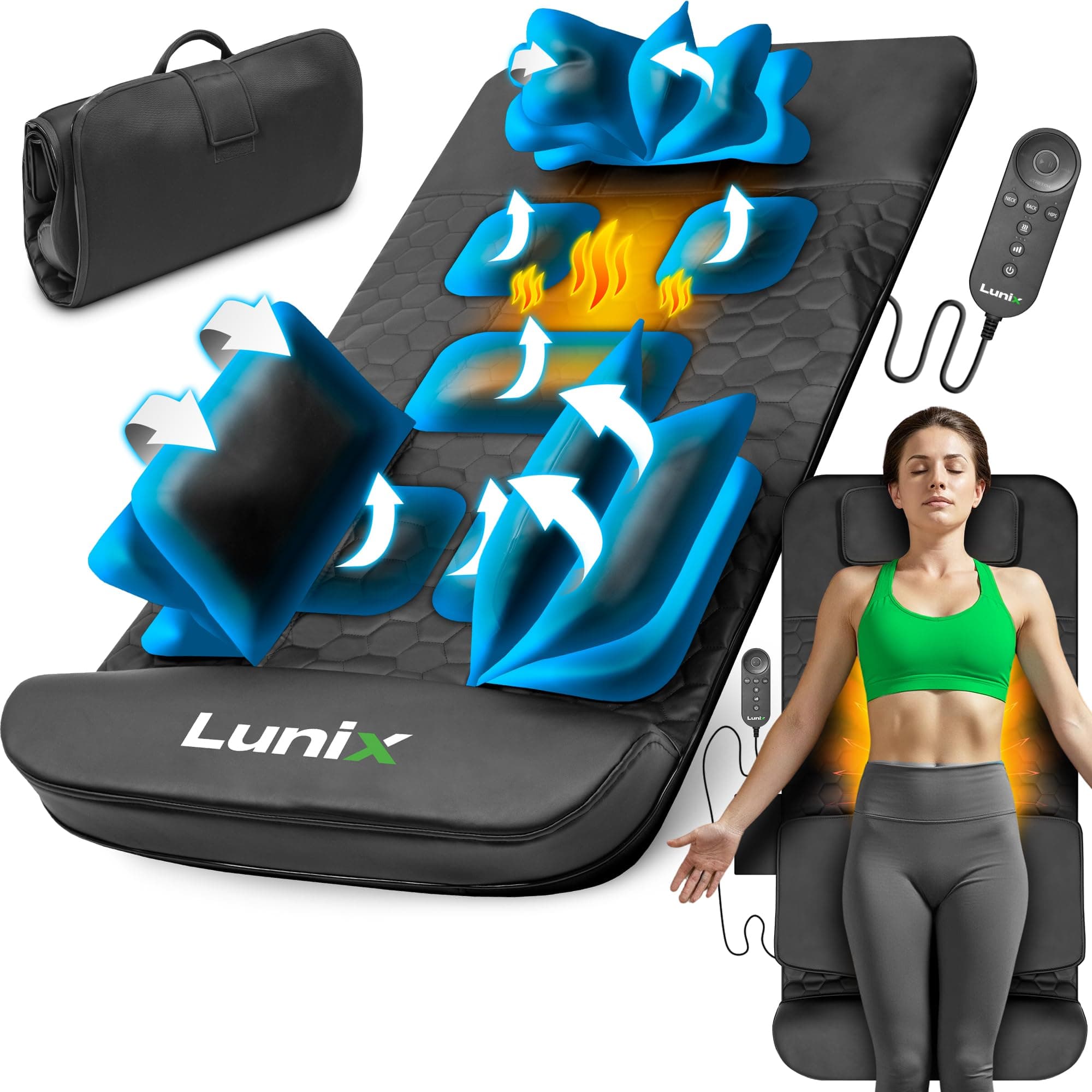 Lunix LX27 Back Stretcher, Full Body Massage Mat, Stretching Machine, Lumbar Massager for Pain Relief Deep Tissue on Amazon.ae - Price Tracker