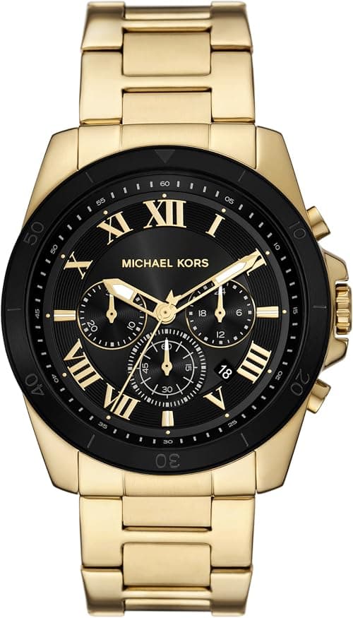 Michael Kors Men's Alek Chronograph Gold-Tone Stainless Steel Bracelet Watch (Model: MK9184) on Amazon.ae - Price Tracker