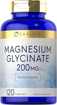 Carlyle Magnesium Glycinate | 200 mg | 120 Capsules | Non-GMO & Gluten Free Supplement على Amazon.ae - متتبع الأسعار
