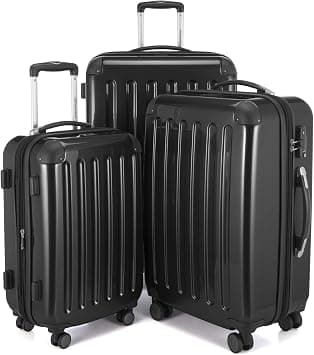 HAUPTSTADTKOFFER - Alex - Set of 3 Hard-side Luggages Trolley Suitces Expandable, TSA, (S, M & L), black on Amazon.sa - Price Tracker