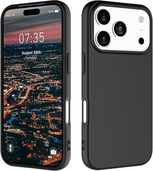 Case Compatible with iPhone 17 Pro Max 6.9-Inch, Soft Silicone iPhone 17 Pro Max Cover with Inside Microfiber Shockproof Protective Phone Case for iPhone 17 Pro Max (Black, iP 17 Pro Max) on Amazon.ae - Price Tracker