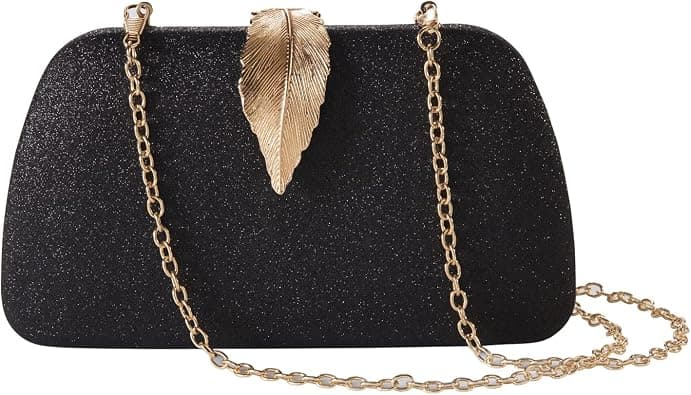 Evening Bag with Detachable Chain, Clutch Purse for Women, Sparkling Party Handbag for Wedding, Prom, Banquet on Amazon.ae - Price Tracker