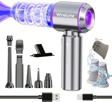 Handheld Car Vacuum Cleaner Cordless Powerful 22000Pa Strong Cyclonic Suction Blowing Brushless Motor Mini Portable Rechargeable Lightweight Blower for Pet Hair Vehicle Home Office Purple on Amazon - Best Deal Finder