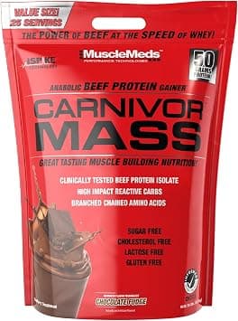Musclemeds Carnivor Mass Chocolate Fudge, 10.4 Lbs. on Amazon.ae - Price Tracker