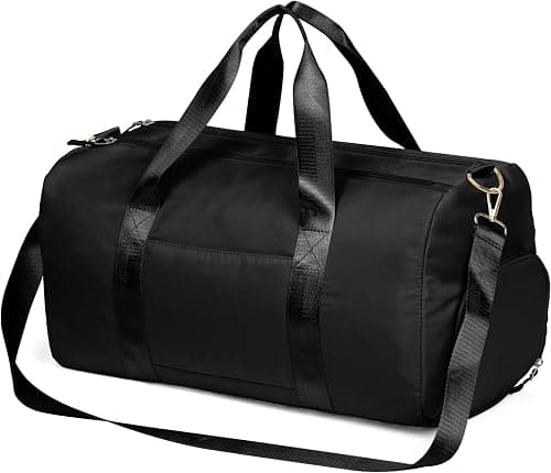 Duffle Bag for Women, Sports Duffel Bag for Gym with Wet Pocket & Shoe Compartment, Overnight Weekender Travel Bag على Amazon.ae - متتبع الأسعار