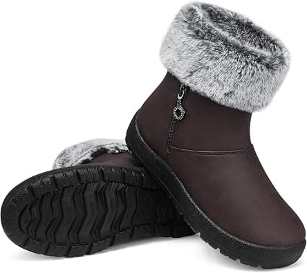 Temofon Womens Snow Boots Ankle Boot على Amazon.ae - متتبع الأسعار