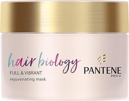 Pantene Hair Biology Hair Mask Full and Vibrant, Rejuvenating Hair Thickener Mask, Hair Repair Treatment For Fine, Thinning and Coloured Hair, 0% Parabens, Colourants and Mineral Oils, 160ml on Amazon.ae - Price Tracker