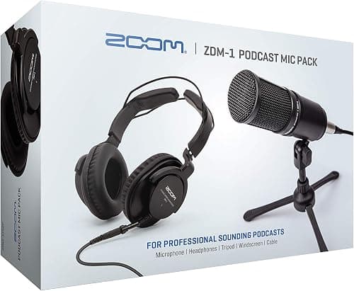 Zoom Zdm-1 Podcast Mic Pack, Podcast Dynamic Microphone, Headphones, Tripod, Windscreen, XLr Cable, For Recording Podcasts on Amazon.ae - Price Tracker