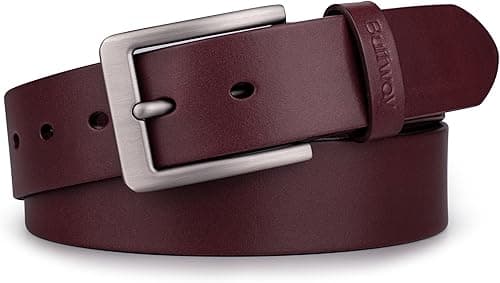Buffway Men’s Full Grain Leather Belt – Solid One-Piece Leather, 1.5” Wide for Jeans & Business Casual, Gift Box Included on Amazon.ae - Price Tracker