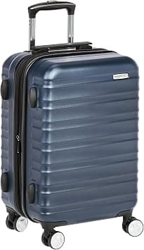 Amazon Basics Carry on Hardside Spinner with TSA Lock - 21-Inch (53cm), Material: Polycarbonate, Navy Blue on Amazon.sa - Price Tracker