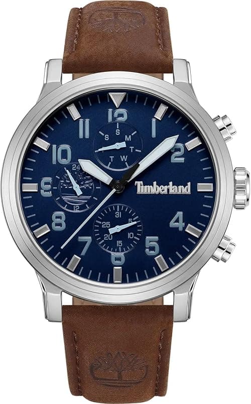 Timberland Men's Analogue Quartz Watch with Leather Strap TDWGF0040702 on Amazon.ae - Price Tracker