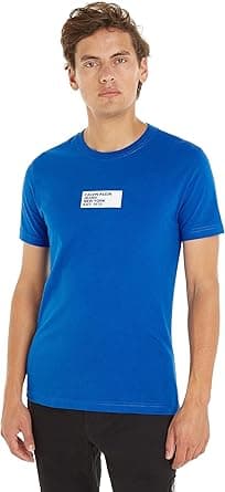 Calvin Klein Jeans Men SMALL CENTER BOX S/S T-Shirts on Amazon.ae - Price Tracker