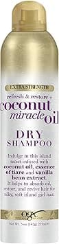 OGX Extra Strength Refresh Restore + Dry Shampoo, Coconut Miracle Oil, 5 Ounce on Amazon.ae - Price Tracker