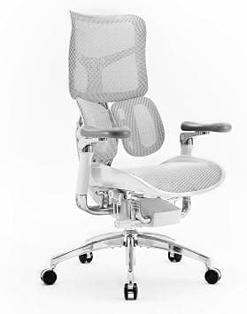 SIHOO S300 PRO Ergonomic Office Chair 6D Dynamic Lumbar Support Adjustable Seat Depth Super Soft 6D Armrests Adjustable Backrest for Home Office Chair and Tall Computer Chair (White) on Amazon.ae - Price Tracker