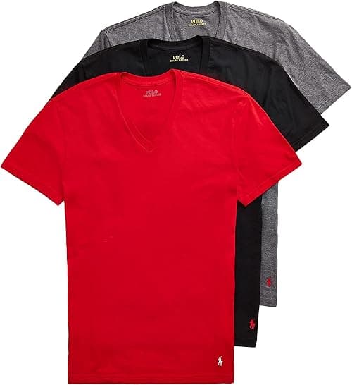Polo Ralph Lauren mens Rcvnp3 Classic Fit W/Wicking 3-pack V-necks on Amazon.ae - Price Tracker