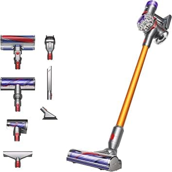 Dyson V8 Absolute, Yellow Silver Cordless Vacuum Cleaner | 2 year Dyson warranty - متتبع أسعار Amazon.sa