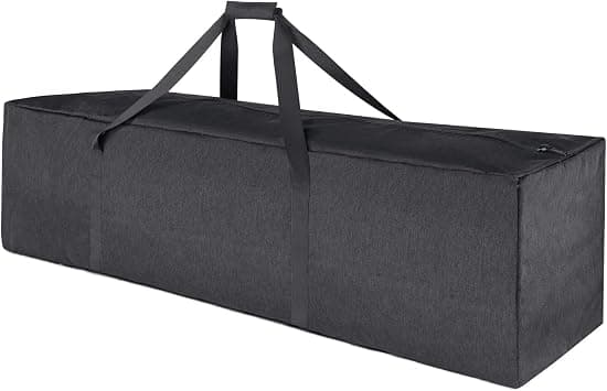 TOPDesign 1-Pack 46 Inch Extra Large Zippered Duffel Bag for Travel Camping Sports Equipment Storage, Waterproof Foldable Luggage Bag with Padded Handles (Grey) على Amazon.ae - متتبع الأسعار