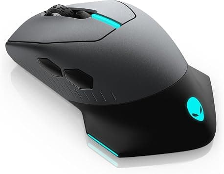 Alienware Wired/Wireless Gaming Mouse AW610M: 16000 DPI Optical Sensor - 350 Hour Rechargeable Battery, 7 Buttons, 3-ZONE 16.8m AlienFX RGB Lighting, Edge-Free Design, Ergonomic, Dark Side of the Moon على Amazon.ae - متتبع الأسعار