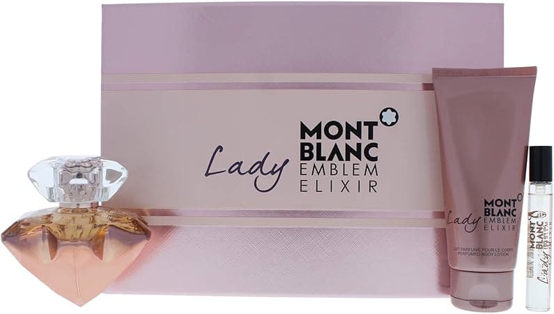 Mont Blanc Emblem Lady Elixir Edp 75Ml + 7.5Ml Mini + 100Ml Bl Set on Amazon.ae - Price Tracker