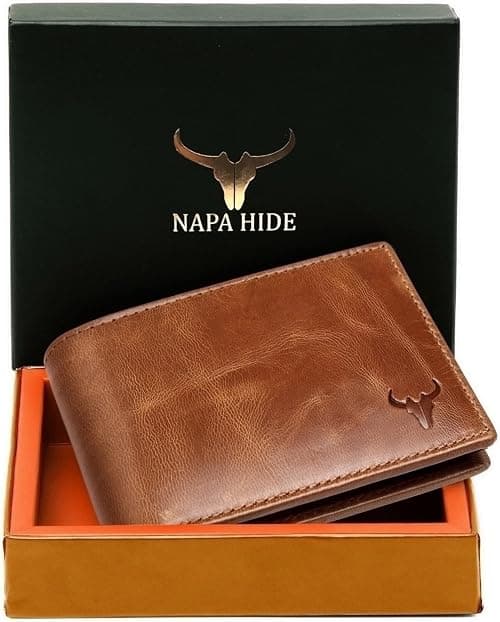 NAPA HIDE Men Leather wallet for Men Travel Accessory- Bi-Fold Wallet on Amazon.ae - Price Tracker