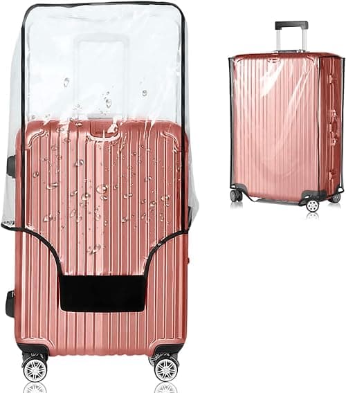 Clear PVC Luggage Cover Protectors Suitcase Cover for Suitcase TSA Approved on Amazon - Best Deal Finder