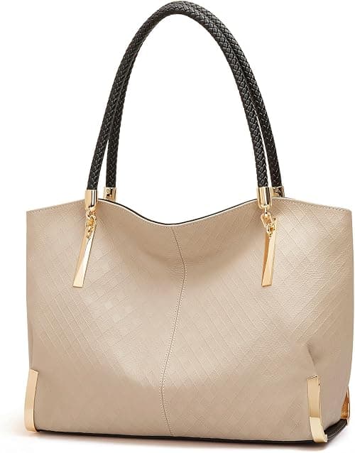 FOXLOVER Large Capacity Tote Handbags for Women, Women's Top-handle Bags Fashion Shoulder Bags Purses Minimalist design على Amazon.ae - متتبع الأسعار