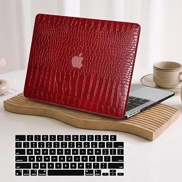 Case Compatible with MacBook Pro 13 inch 2025-2016 Release M2 M1 A2338 A2251 A2289 A2159 A1989 A1708 A1706, Crocodile Print Alligator Skin PU Leather Hard Shell Case & Keyboard Cover, Red on Amazon.ae - Price Tracker