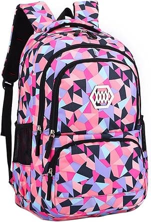 JiaYou Girl Flower Printed Primary Junior High University School Bag Bookbag Backpack on Amazon.ae - Price Tracker