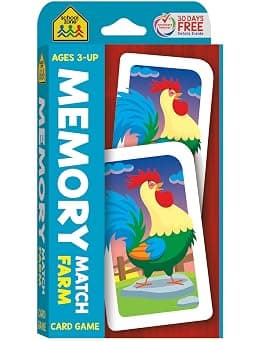 School Zone - Memory Match Farm Card Game - Ages 3+, Preschool to Kindergarten, Animals, Early Reading, Counting, Matching, Vocabulary, and More (School Zone Game Card Series) on Amazon - Best Deal Finder