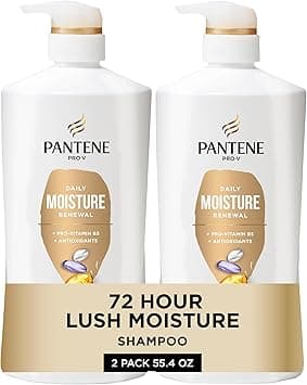 Pantene Pro-V Daily Moisture Renewal Shampoo, 27.7 oz, Twin Pack and Intense Rescue Shot Treatment 0.5 oz for Dry Hair on Amazon.ae - Price Tracker