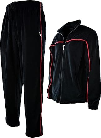 ChoiceApparel Mens Velour Tracksuit with Zippered Pockets on Amazon.ae - Price Tracker