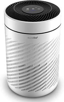COMFEE' Air Purifiers H13 HEPA Filter, Compact Air Purifiers for Home Bedroom Office, CADR 340m³/h, 3 Mode Ultra-quiet for Filtering Smoke Allergies Pet Dander Odor & Dust on Amazon.ae - Price Tracker