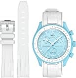 Stanchev Omega x Swatch MoonSwatch/Rolex Watch Strap 20mm Soft Silicone Omega X Swatch Moonswatch Speedmaster Replacement Band Curved Moonswatch Swatch Strap Without Gaps Suitable - Amazon.ae Price Tracker