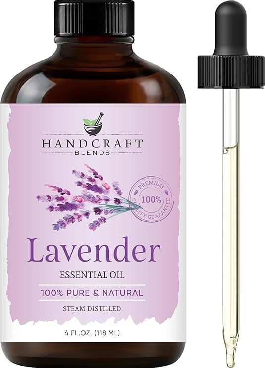 Handcraft Blends Lavender Essential Oil - Huge 4 Fl Oz - 100% Pure and Natural - Premium Grade with Glass Dropper on Amazon.ae - Price Tracker