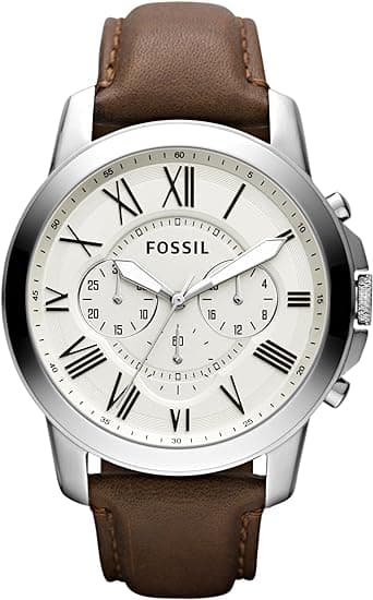 Fossil Leather Mens Quartz Watch on Amazon.ae - Price Tracker