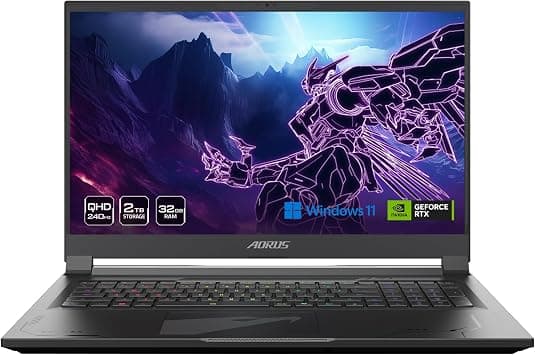GIGABYTE - AORUS 17X (2024) Gaming Laptop - 240Hz 2560x1440 QHD - NVIDIA GeForce RTX 4090 - Intel i9-14900HX - 2TB SSD with 32GB DDR5 RAM - Windows 11 Home AD (AORUS 17X AZG-65US665SH) on Amazon.ae - Price Tracker