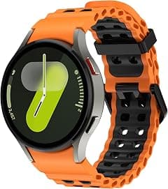 VEMIGON Rugged Silicone Band for Samsung Galaxy Watch 7 6 5 4 FE 40mm 44mm/ Watch 6 Classic 47mm 43mm/ 4 Classic 46mm 42mm/ 5 Pro 45mm, Two-tone No Gap Ocean Sport Straps for Samsung Watch - Amazon.sa Price Tracker