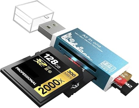 Micro SD Card Reader USB 2.0 4 In 1, Multi Slot Adapter Perfect For SDHC SDXC MMC RS MMC M2 MS Duo TF Cards, Fast 480Mbps Transfer Compatible Featuring Windows Mac Linux Systems, Compact Portable on Amazon.ae - Price Tracker