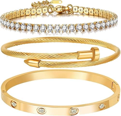 - A D. ALLEN & DANMI 18K Gold-Plated Bracelet Set on Amazon.ae - Price Tracker
