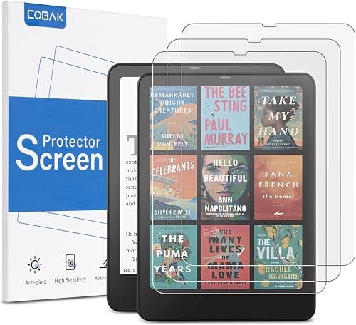 CoBak 3 Pack Anti-Glare Matte Screen Protector for 7" Kindle Paperwhite 12th Gen 2024 & Colorsoft Signature Edition,for Kobo Aura 2 - High Clarity, Fingerprint Resistant - Fine-Grit Texture PET Film on Amazon.ae - Price Tracker