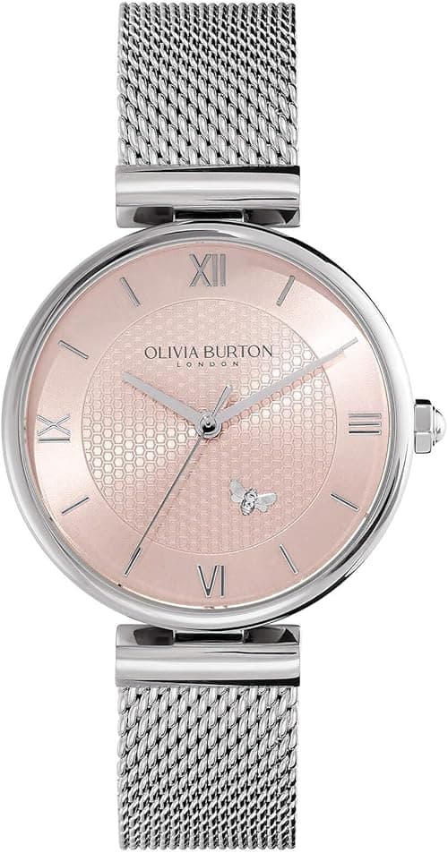 Olivia Burton Women's Minima Bee 24000095 Quartz Watch, Blush Sunray, 36 mm Case Diameter, Blush Sunray, Classic on Amazon.ae - Price Tracker