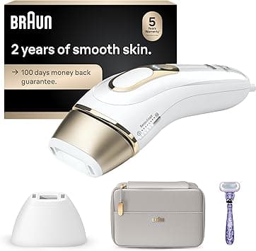 Braun IPL Hair Removal for Women and Men, New Silk Expert Pro 5 PL5157, for Body & Face, Long-lasting Hair Removal System, Alternative to Salon Laser Hair Removal, with Venus Razor, Pouch on Amazon.ae - Price Tracker