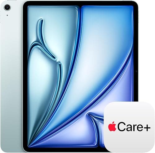 Apple iPad Air 13-inch (M4): Liquid Retina Display, 512GB, 12MP Front/Back Camera, Wi-Fi 7 with Apple N1, Touch ID, All-Day Battery Life — Blue with AppleCare+ on Amazon.ae - Price Tracker