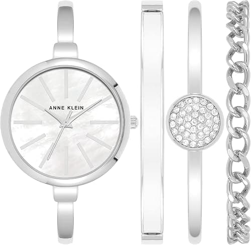 Anne Klein Women's Bangle Watch and Bracelet Set on Amazon.ae - Price Tracker
