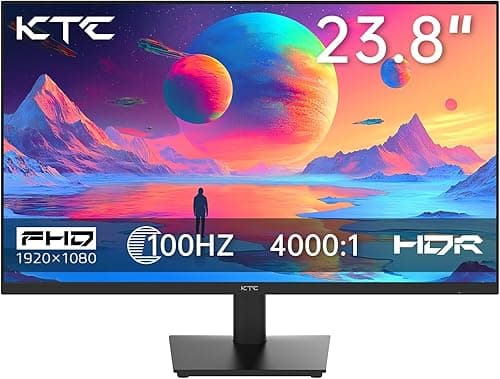 KTC 24 inch Monitor - 1080P 100Hz FreeSync Gaming Monitor with HDR10,VESA Mountable, Adjustable Tilt, ZeroFrame Design, HDMI,VGA,Earphone Ports, PC Work Monitor for Office on Amazon.ae - Price Tracker