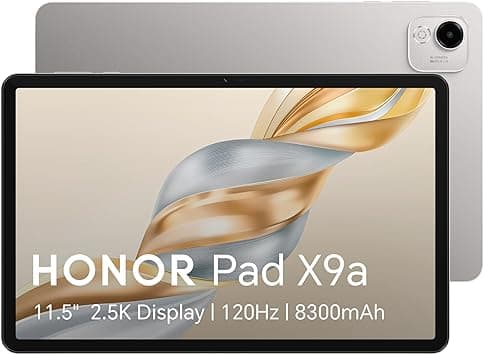 HONOR Pad X9a Wi-Fi Tablet 11.5" 120Hz Display, 8GB RAM + 128GB Storage, Android 15, Snapdragon 685, 8300mAh Battery, 35W Fast Charging, Stylus Support, Grey (2025 Model) + FREE Protective Flip Cover on Amazon.ae - Price Tracker