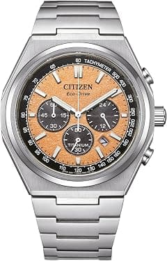Citizen Men's Eco-Drive Chronograph, 42 mm, Titanium Bracelet Watch - Amazon.sa Price Tracker